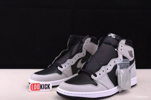 White Black Grey High Light Retro 555088-035 Air Smoke 1 Jordan 1125